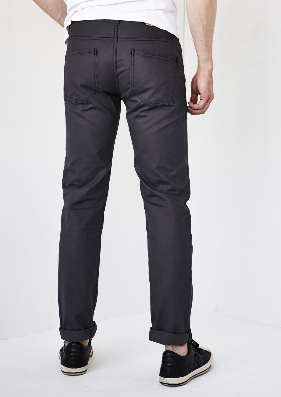 The Johnny in Graphite Chino Twill